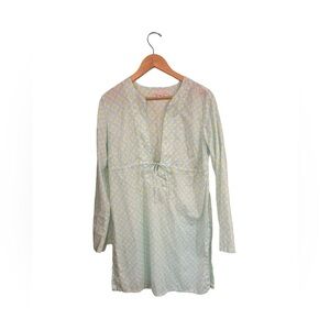 Victoria's Secret Swim Cover Up Kaftan Long Sleeve Medallion Print Women M/L